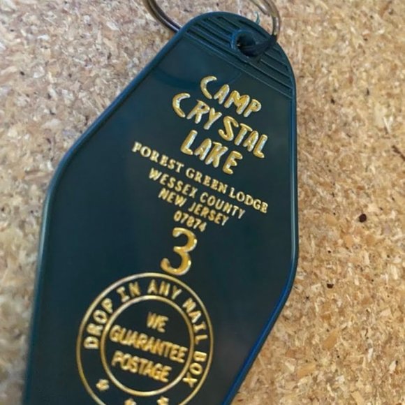 Camp Crystal Lake retro hotel Inspired keychain (graphic version) - Picture 2 of 3